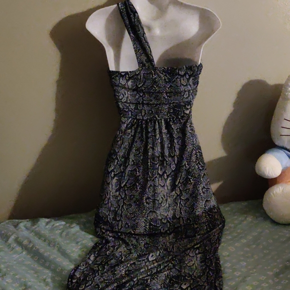Reptile Snake Print Convertible Long Dress - Picture 6 of 11